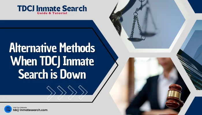 Alternative Methods When TDCJ Inmate Search is Down